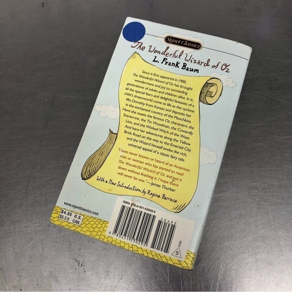 The Wonderful Wizard of OZ by: L. Frank Baum, paperback book - Picture 6 of 7